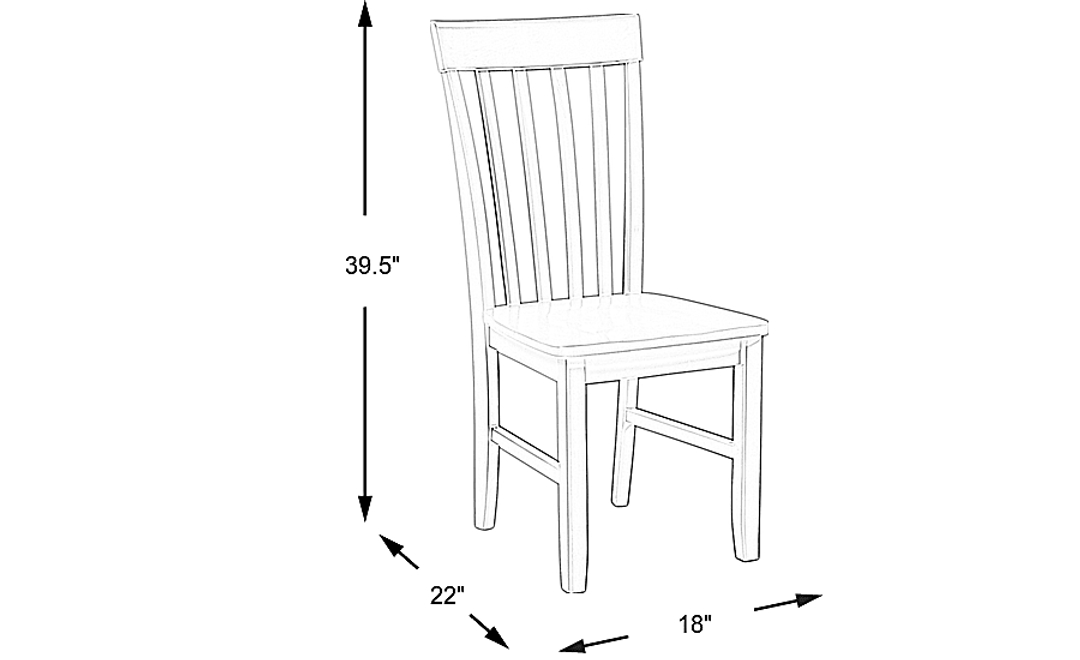 Smithtown White Side Chair