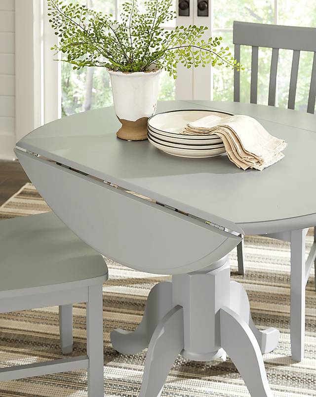 Smithtown Gray 5 Pc Round Dining Set - Thumbnail - Image 5