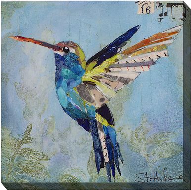 Snazzy Hummingbird Outdoor/Indoor Wall Art