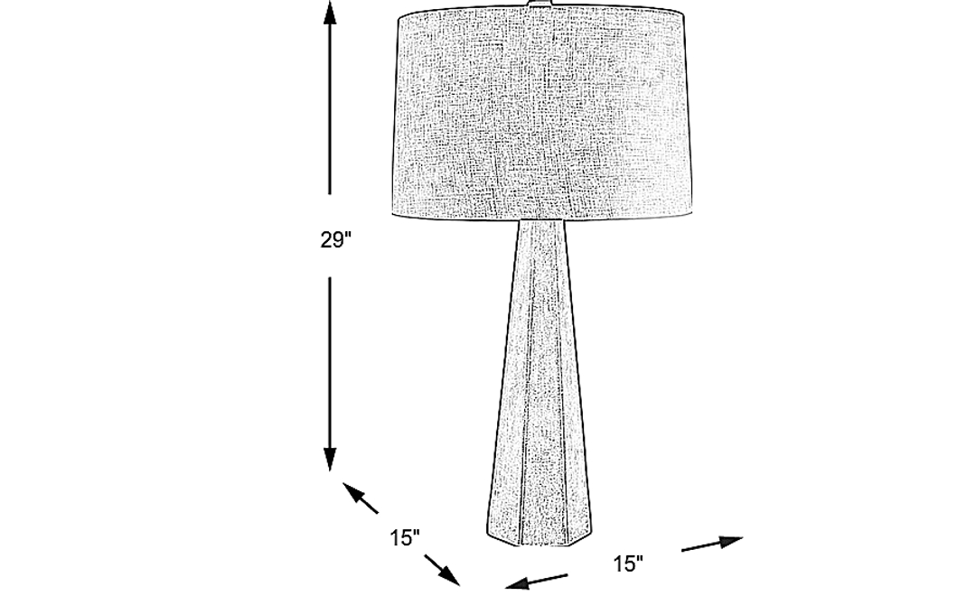 Sniffen View Gray Lamp