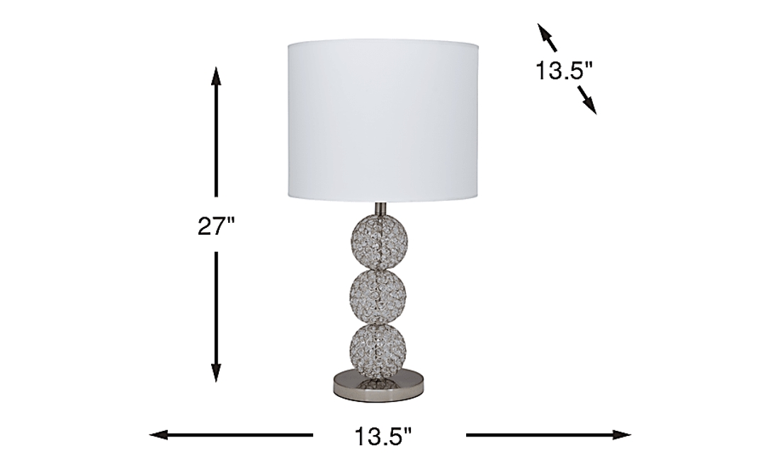 Snowball Silver Lamp