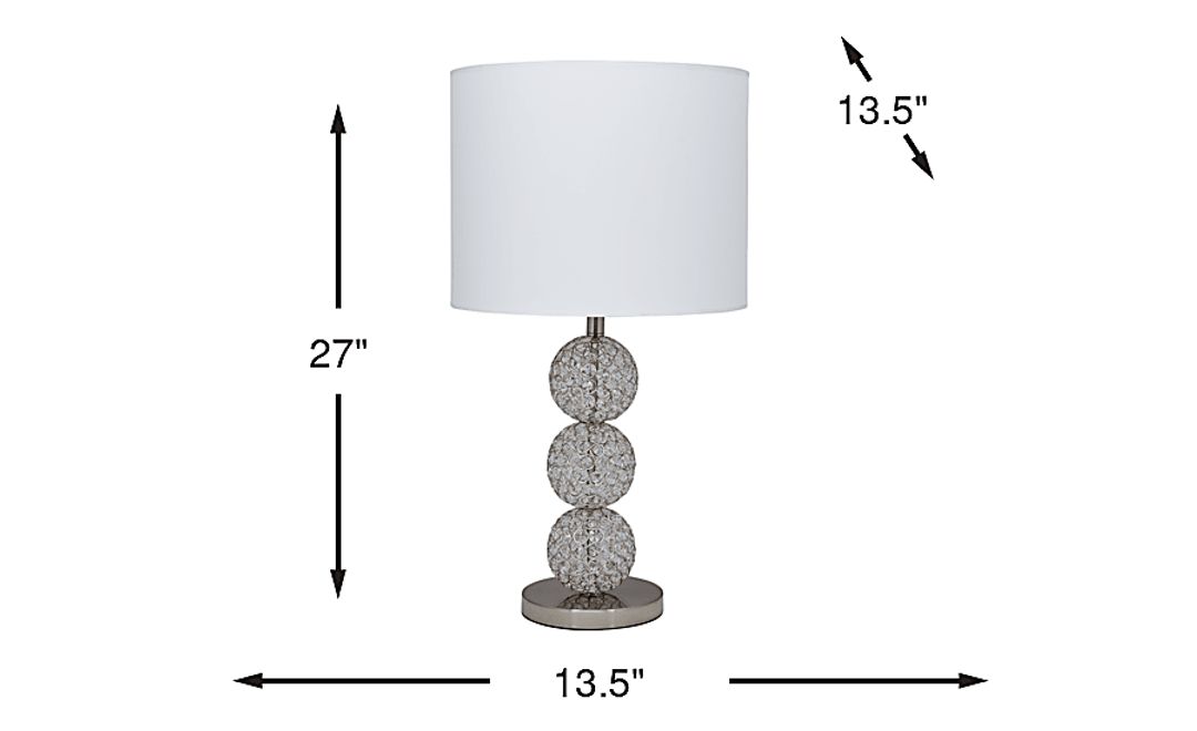 Snowball Silver Lamp