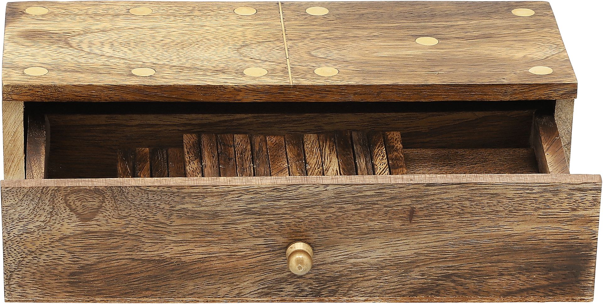 Soabar Brown Dominoes Game Set - Image 3