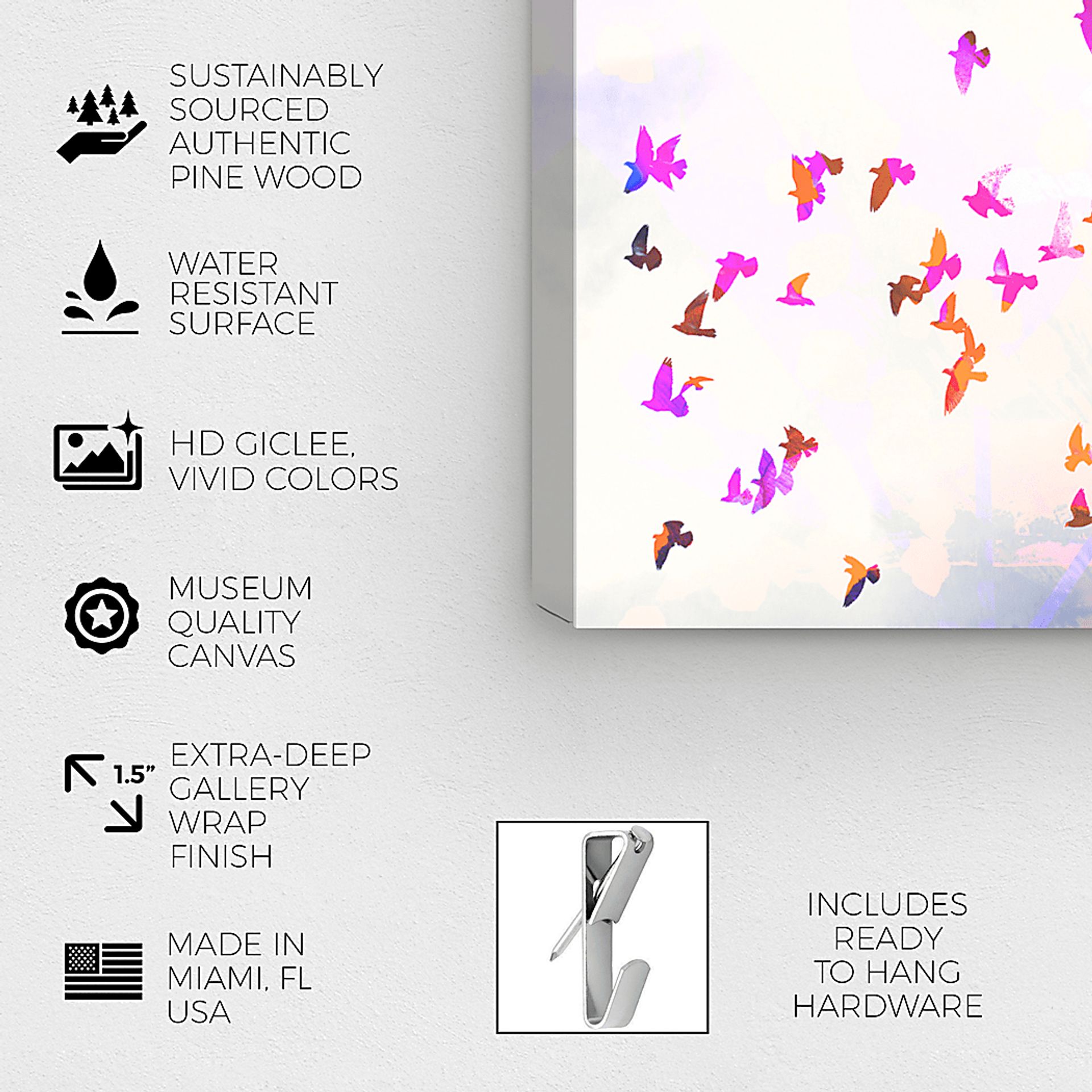 Soar To Freedom Pink Artwork - Image 3