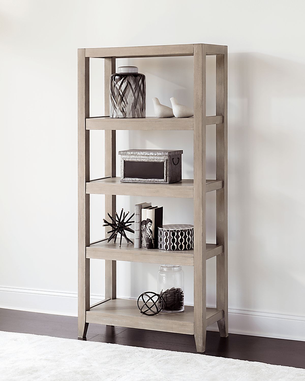 Socastee Gray Bookcase | Rooms to Go