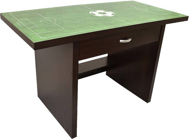 Soccer Pitch White Desk with Shelf - Thumbnail - Image 1