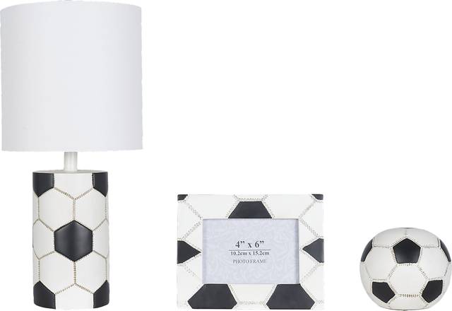 Kids Soccer Zone White 3 Pc Lamp Set - Thumbnail - Image 1