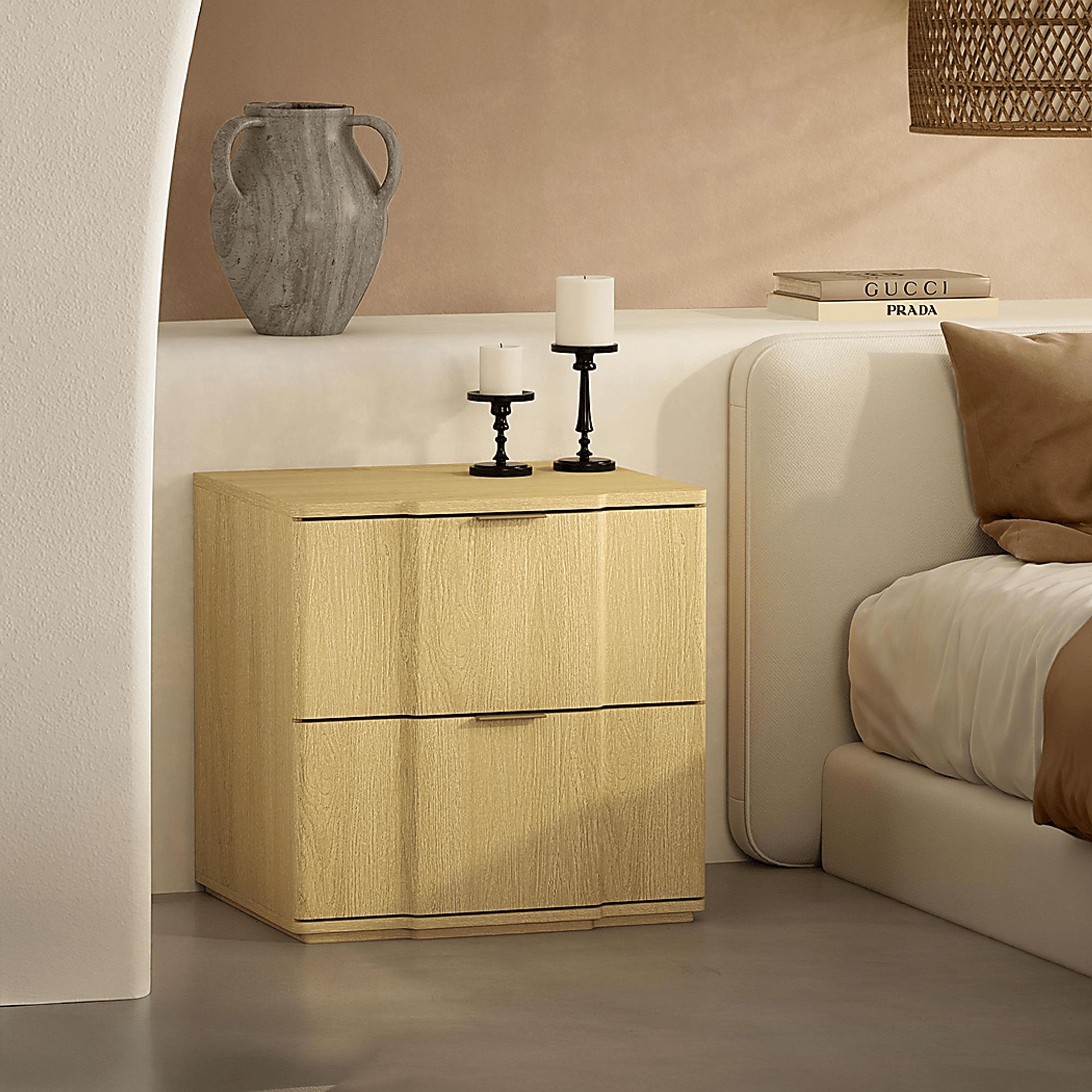 Socia I Natural/Gold Nightstand - Image 2