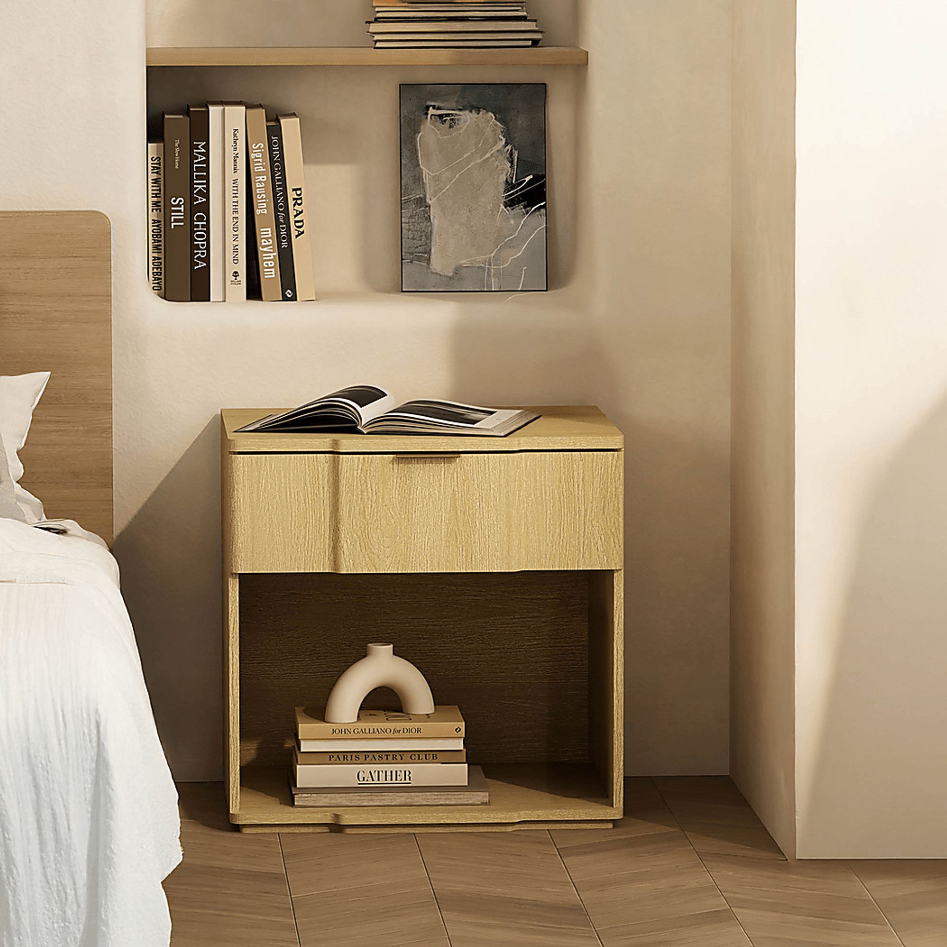 Socia II Natural/Gold Nightstand - Image 2