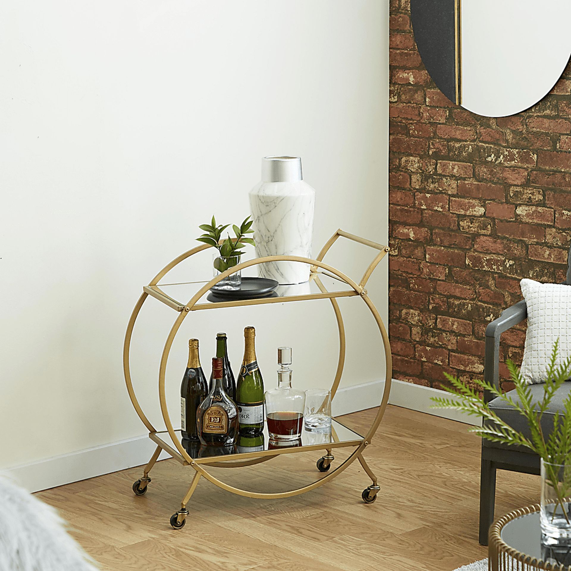 Sodisa Gold Bar Cart - Image 2
