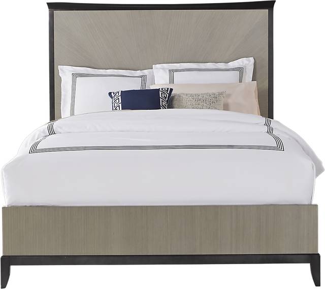 Arbella Gray 3 Pc King Panel Bed - Thumbnail - Image 1