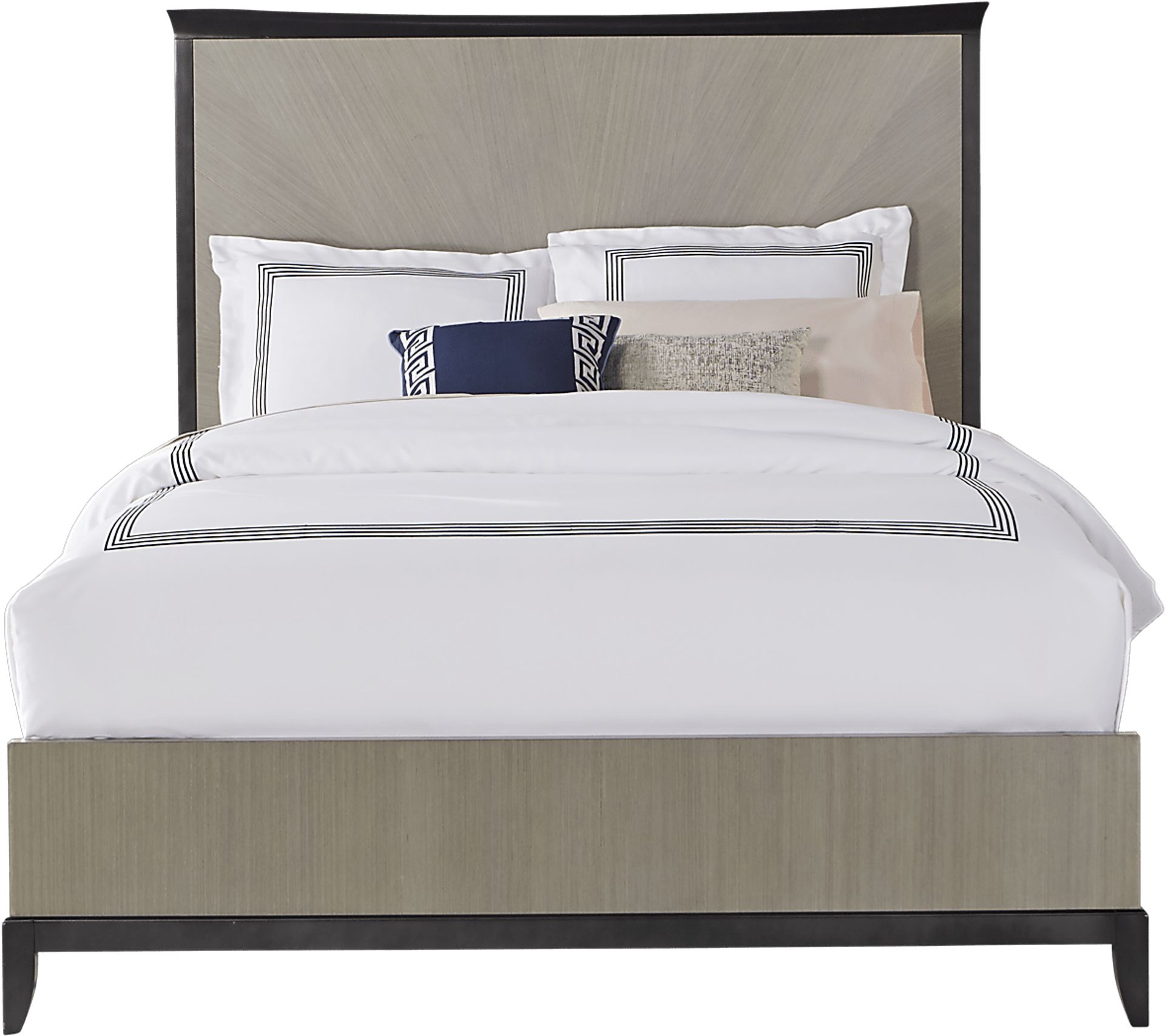 Arbella Gray 3 Pc King Panel Bed - Image 1
