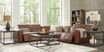 Bennett Valley Brown 5 Pc Leather Dual Power Reclining Sectional