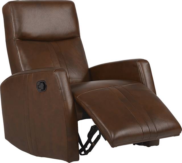 Bennett Valley Brown Leather Recliner - Thumbnail - Image 2