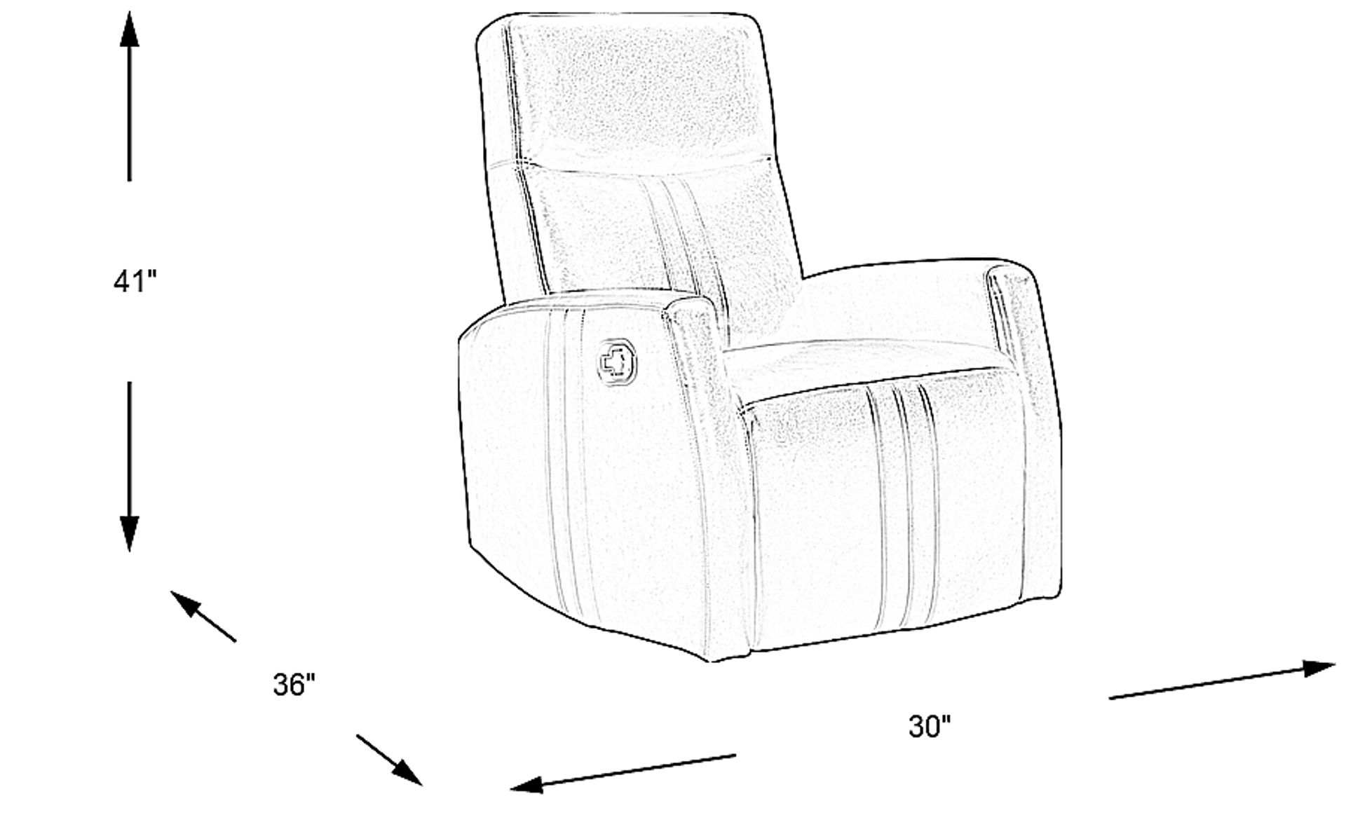 Dimension Image. Please refer to the Dimension Tab on this page for dimension details.