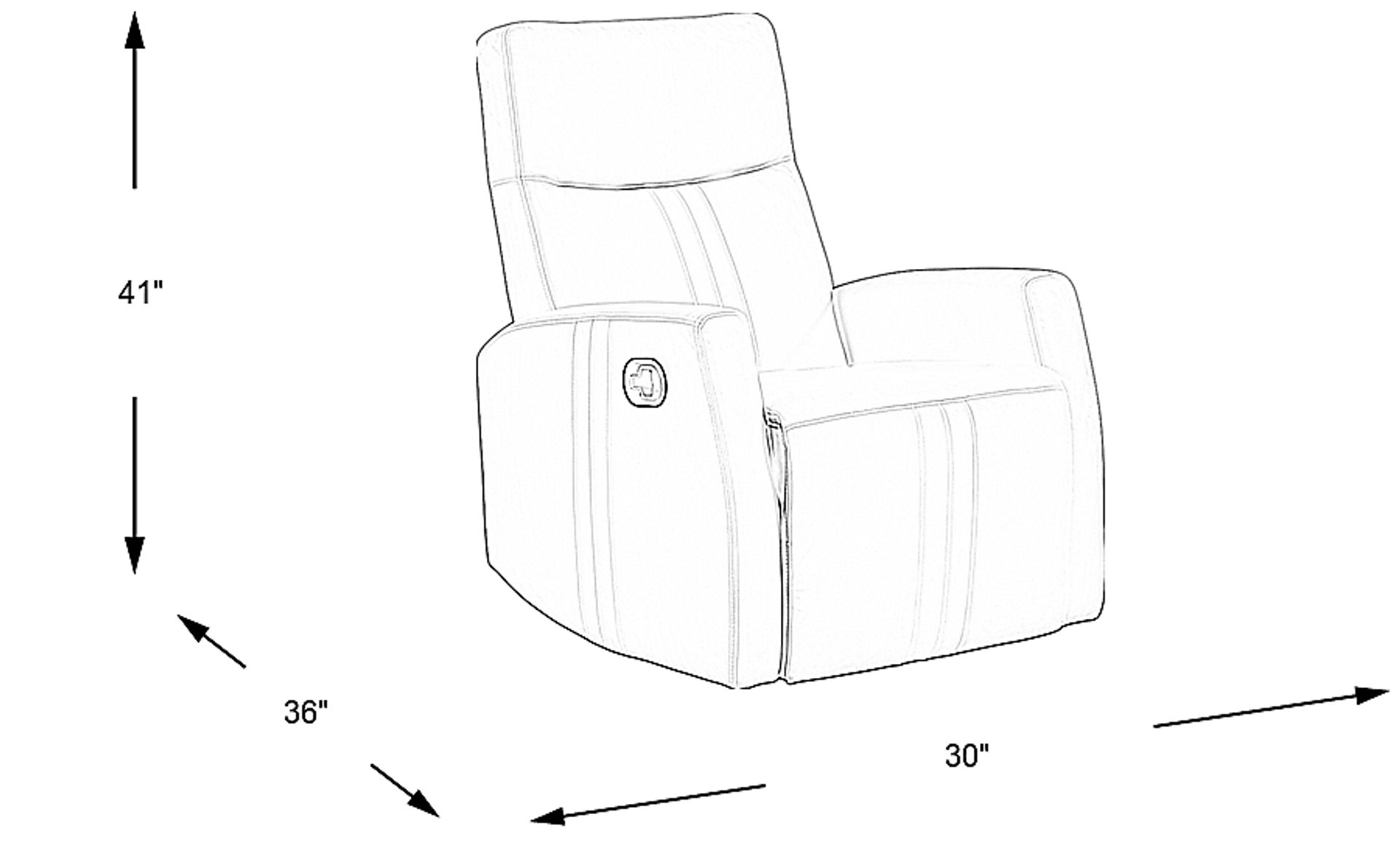 Dimension Image. Please refer to the Dimension Tab on this page for dimension details.