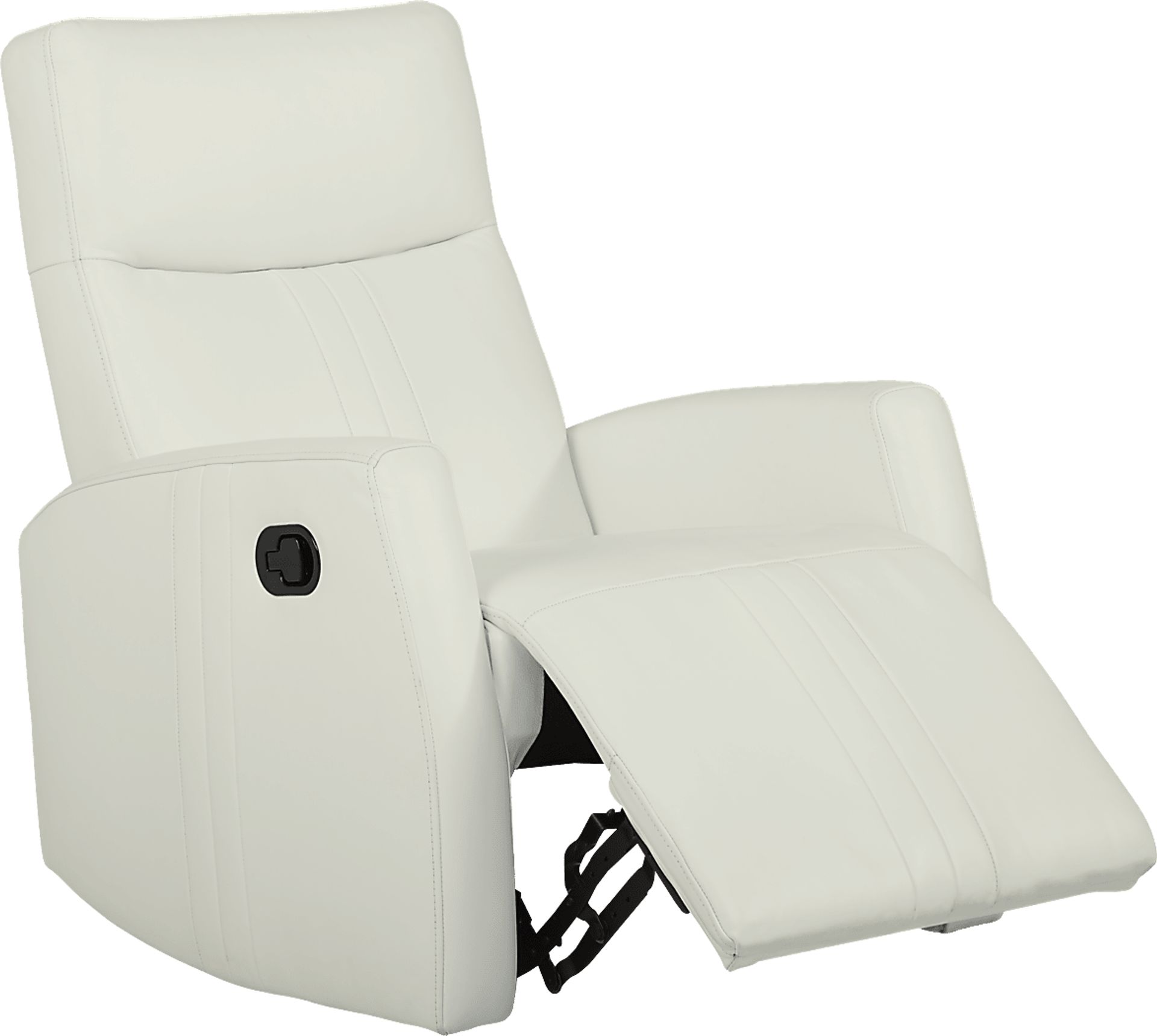 Bennett Valley White Leather Recliner - Image 2