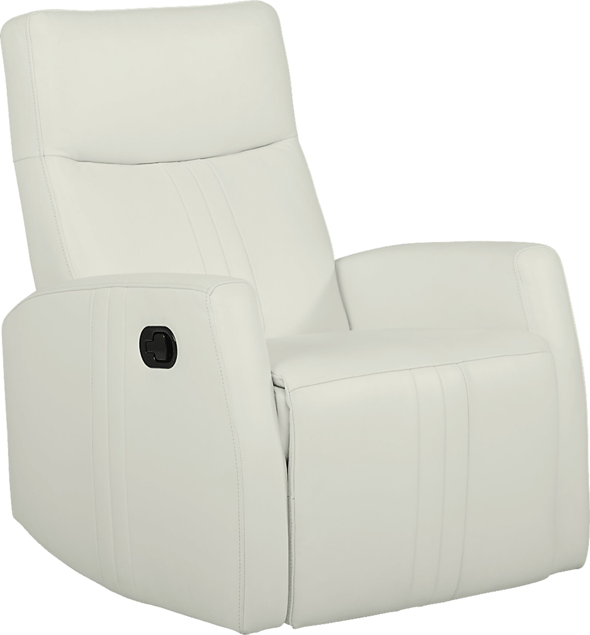 Bennett Valley White Leather Recliner - Image 1