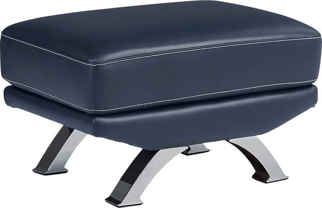 Zaria Blue Ottoman - Thumbnail - Image 2