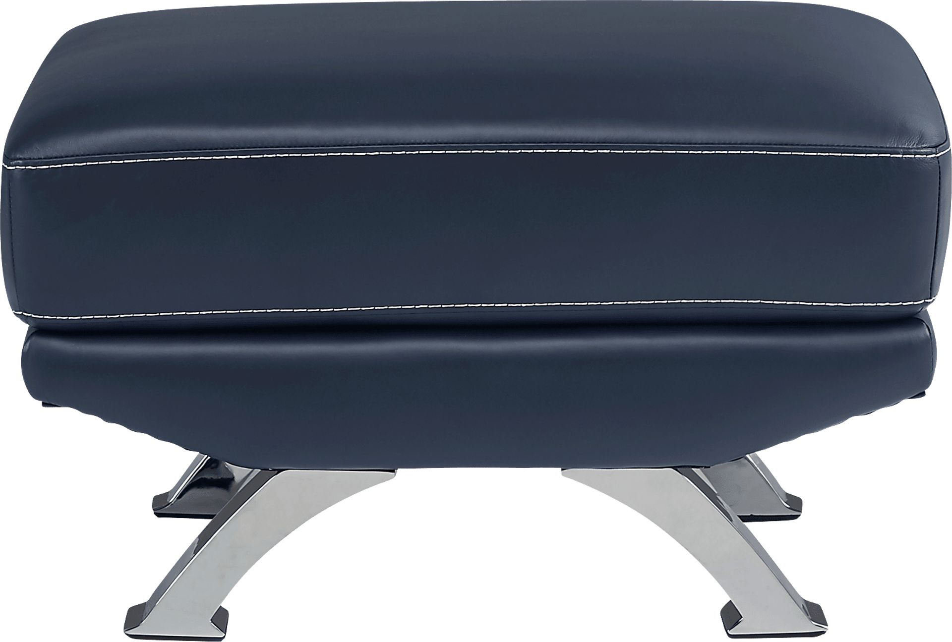 Zaria Blue Ottoman - Image 1
