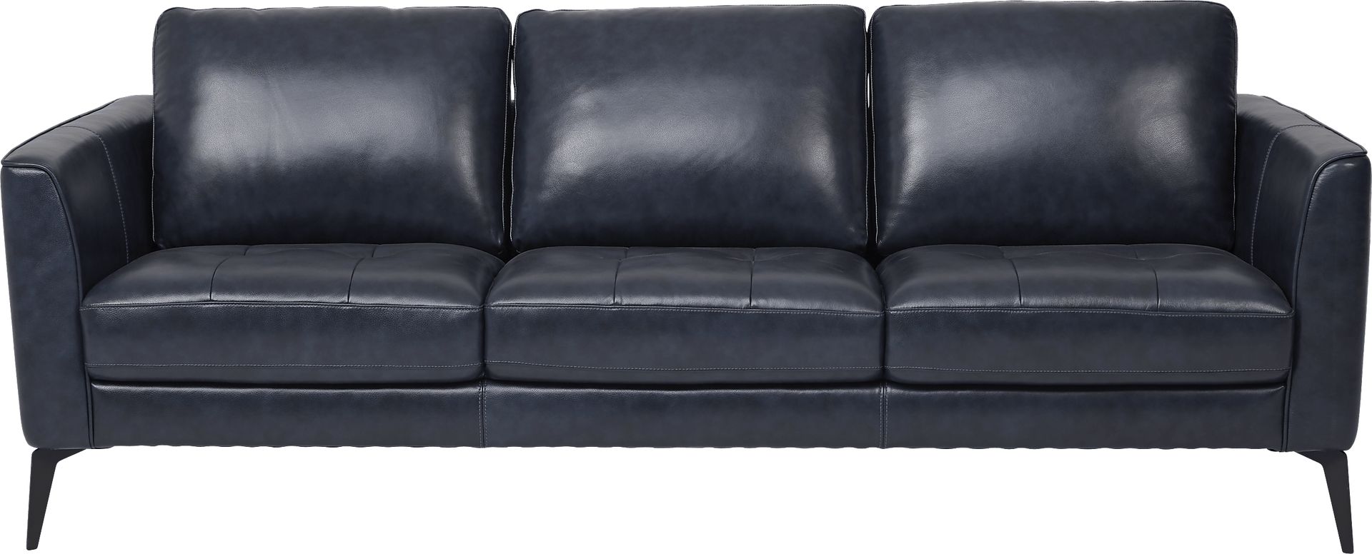 Brazil Midnight 3 Pc Leather Living Room - Image 2