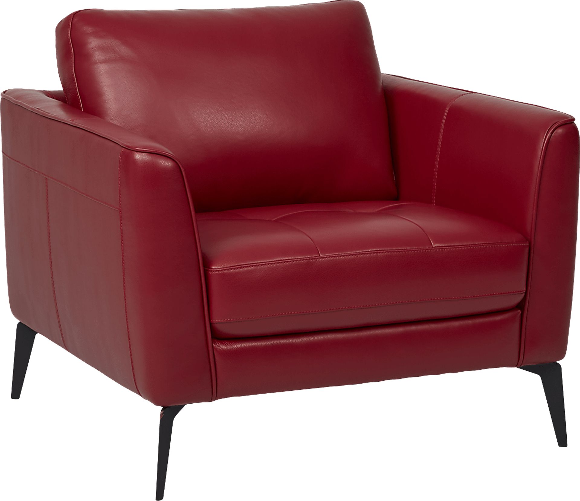 Brazil Red Leather Chair - Image 1