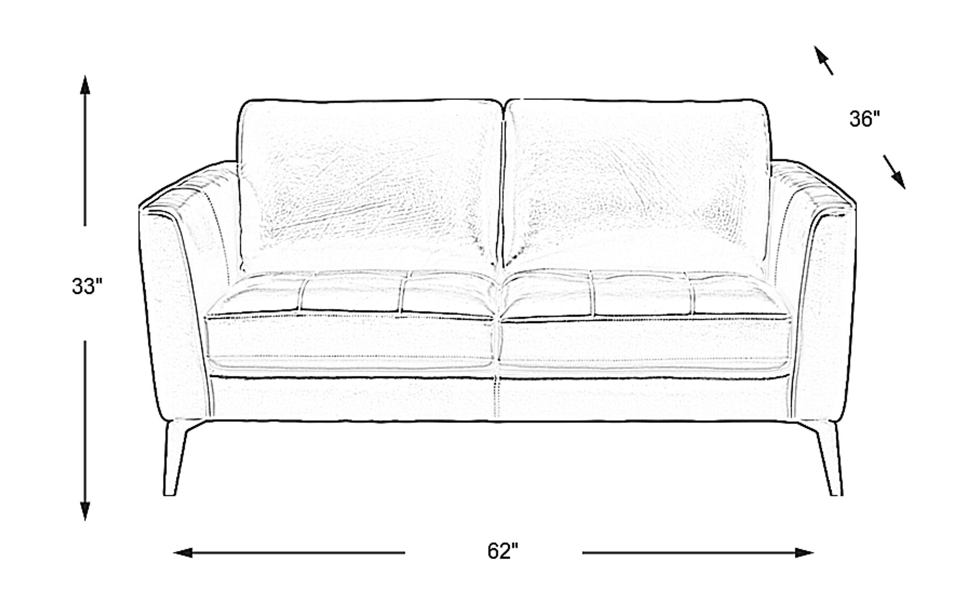 Dimension Image. Please refer to the Dimension Tab on this page for dimension details.
