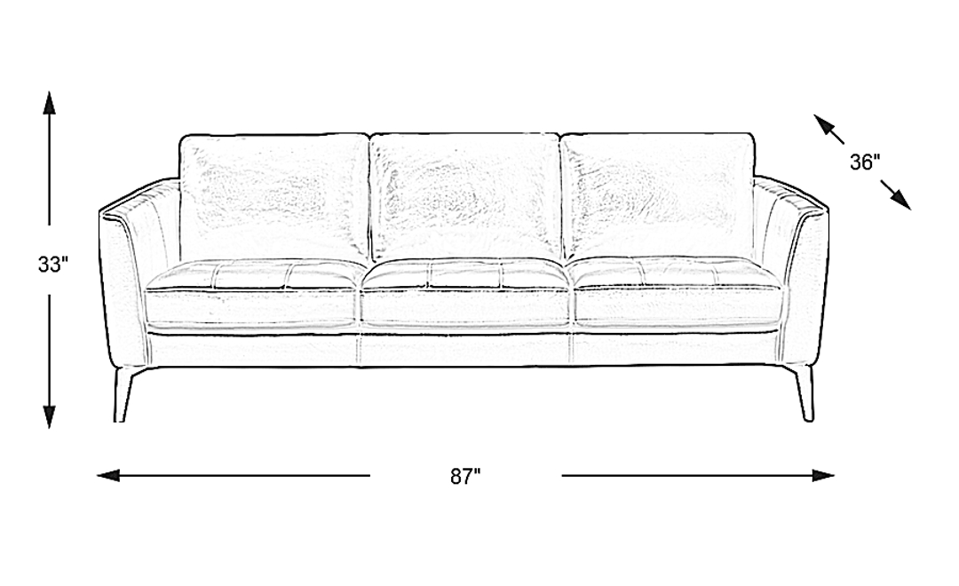 Brazil Red Leather Sofa