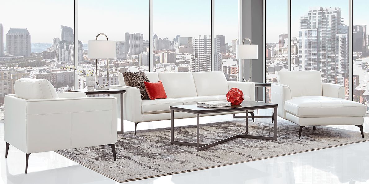 3 Sofa Styles for Your White Leather Sofa