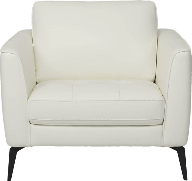 Brazil White Leather Chair - Thumbnail - Image 3