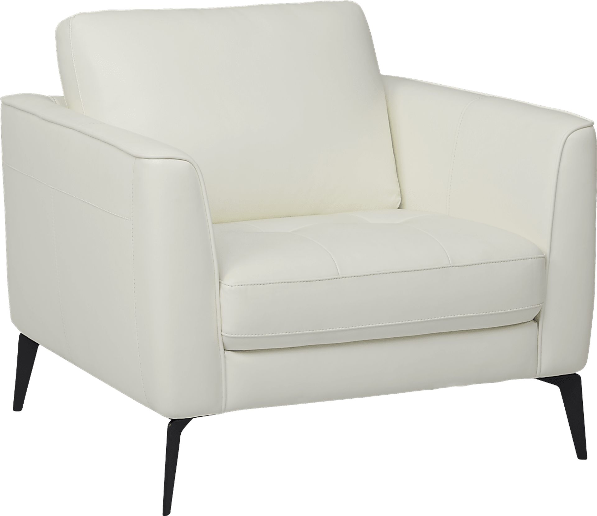 Brazil White Leather Chair - Image 1