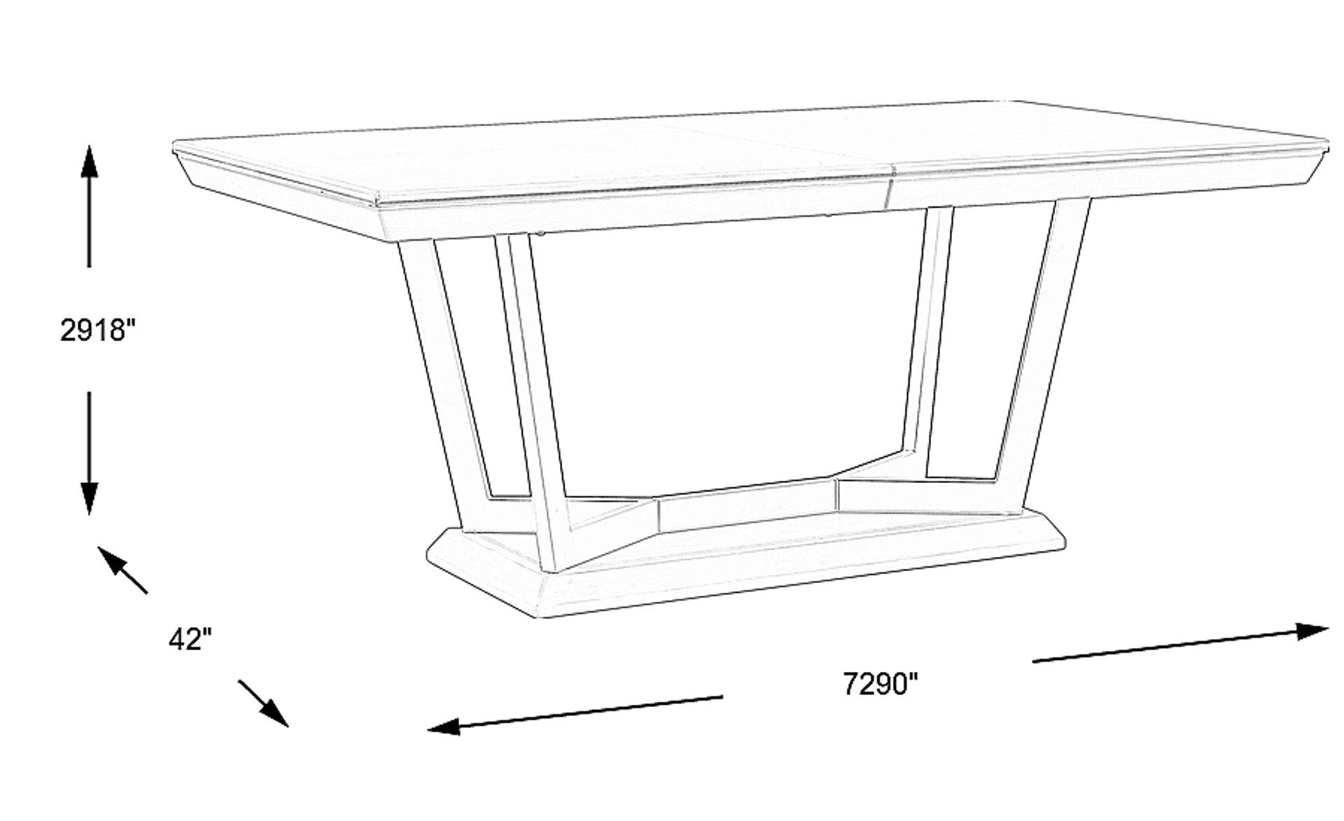 Dimension Image. Please refer to the Dimension Tab on this page for dimension details.