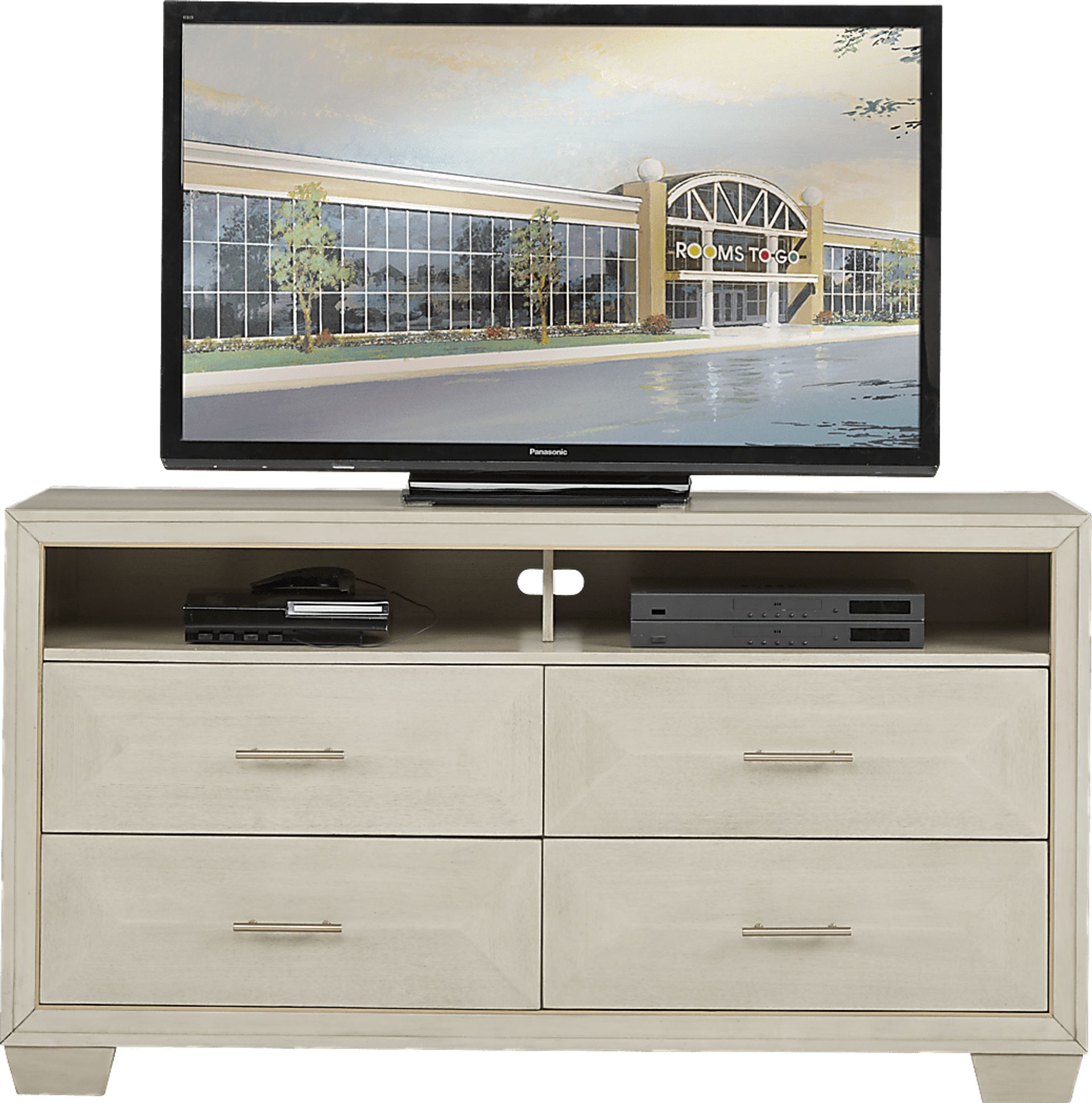 Cambrian Court Ash White 62 in. Console - Image 1