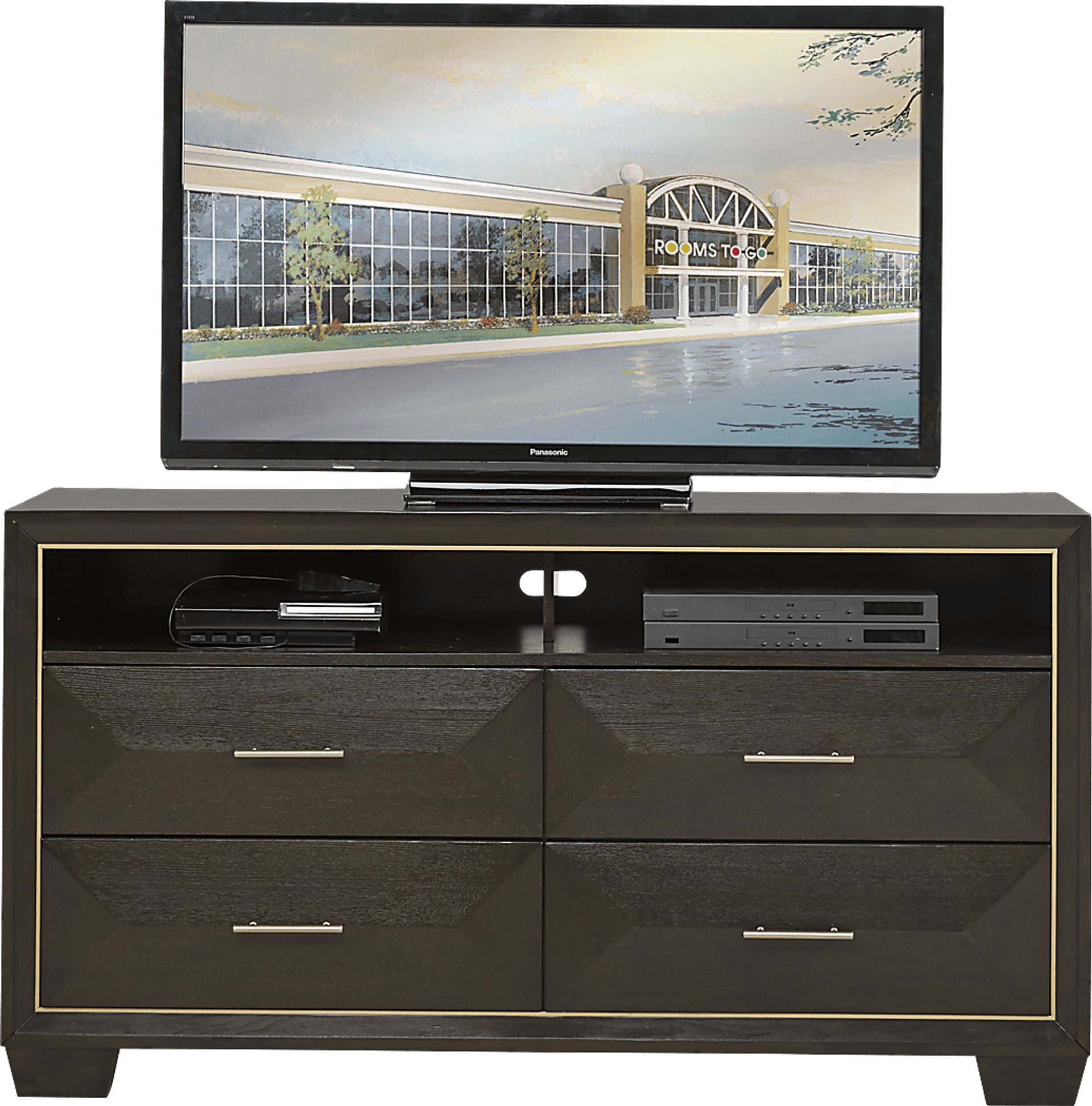 Cambrian Court Chocolate 62 in. Console - Image 1