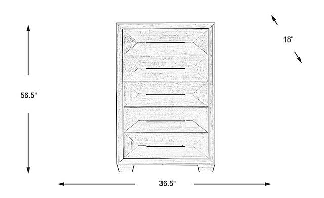 Dimension Image. Please refer to the Dimension Tab on this page for dimension details.