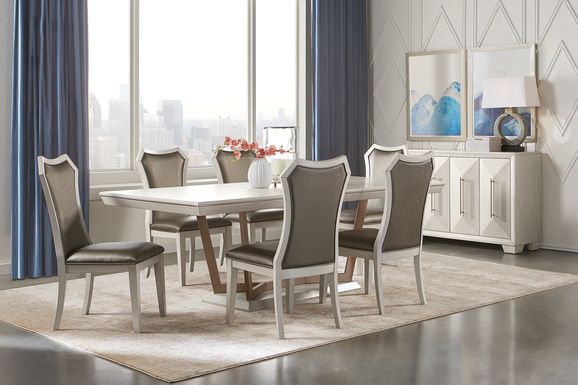 Rooms to go discount dining table white