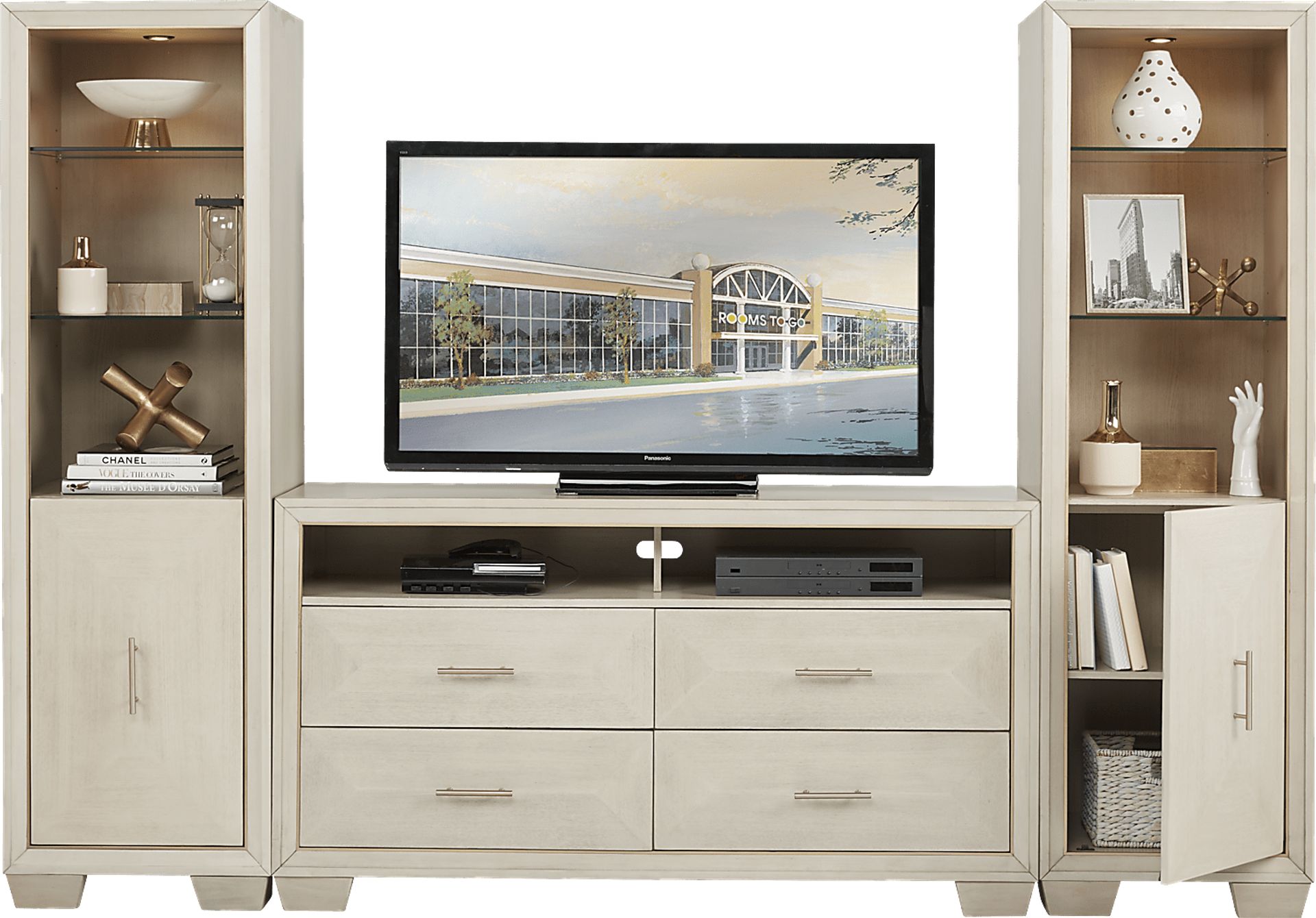 Cambrian Court White Ash 3 Pc Wall Unit - Image 2