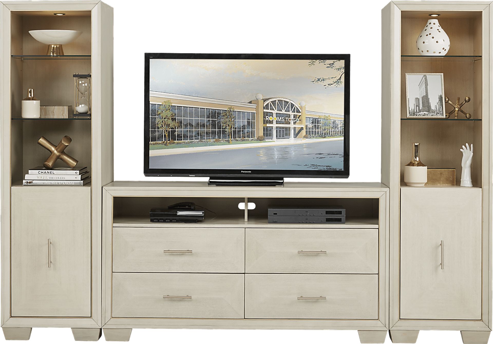 Cambrian Court White Ash 3 Pc Wall Unit - Image 1