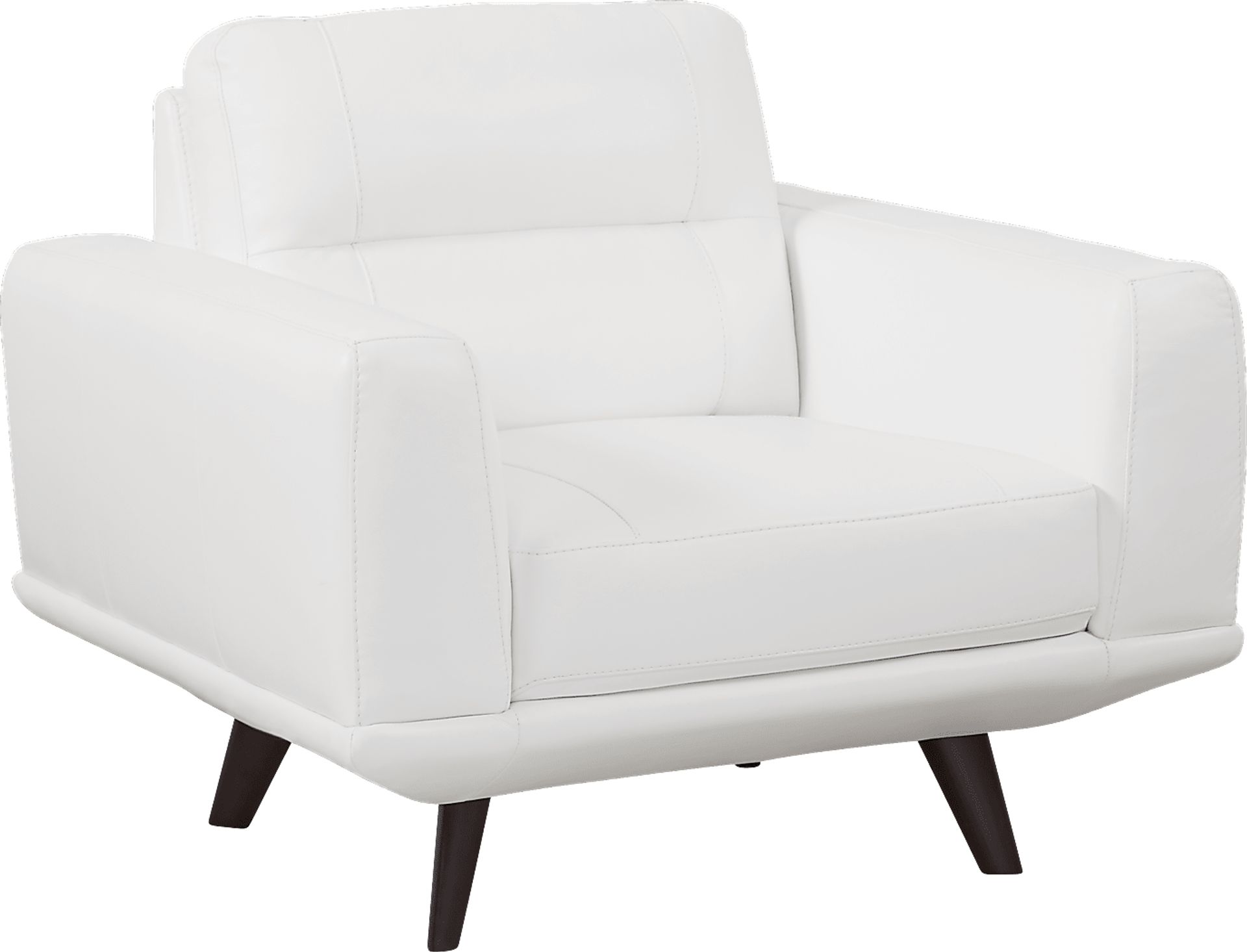 Capistrano White Leather 3 Pc Living Room - Image 4