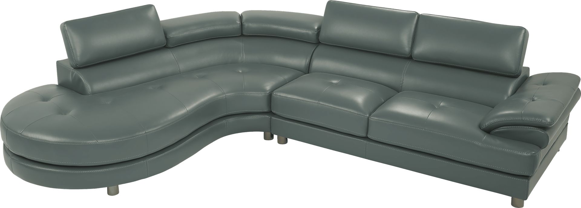 Cassinella Cove Teal 2 Pc Sectional - Image 3
