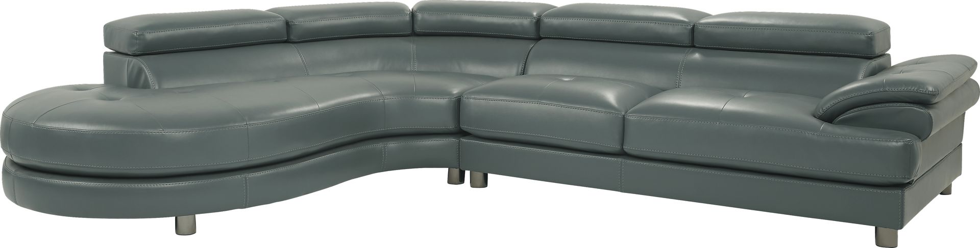 Cassinella Cove Teal 2 Pc Sectional - Image 1