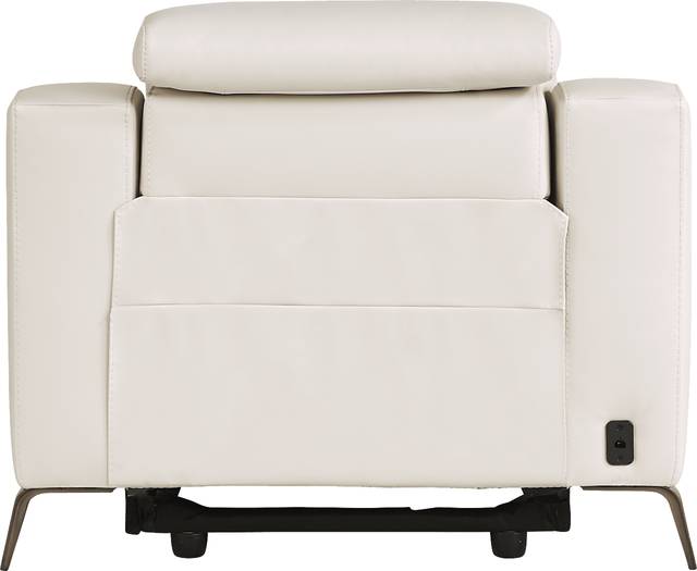 Castella Ivory Leather 3 Pc Dual Power Reclining Living Room - Thumbnail - Image 16