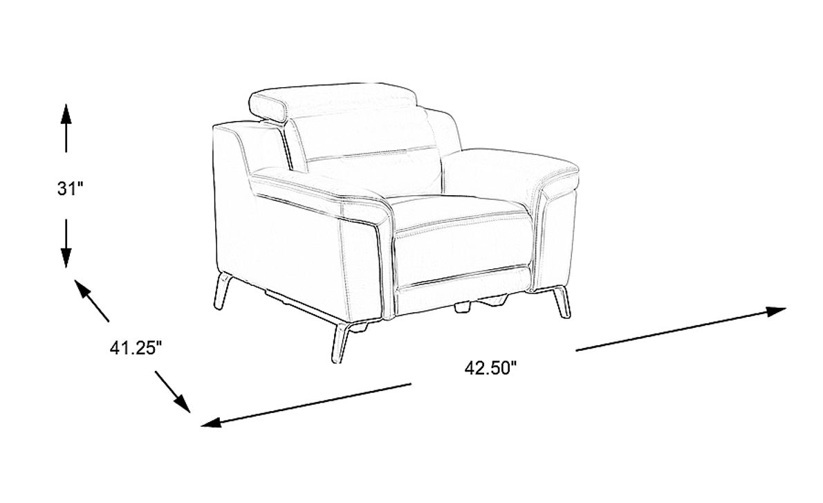 Castella Leather Dual Power Recliner