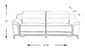 Castella Leather Dual Power Reclining Loveseat