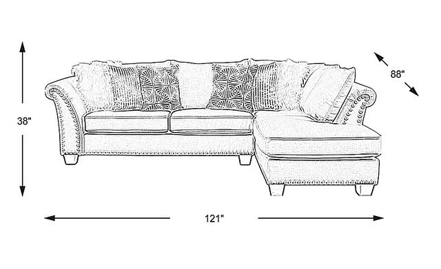 Dimension Image. Please refer to the Dimension Tab on this page for dimension details.