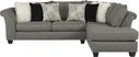 Claremont Gray 5 Pc Sectional Living Room
