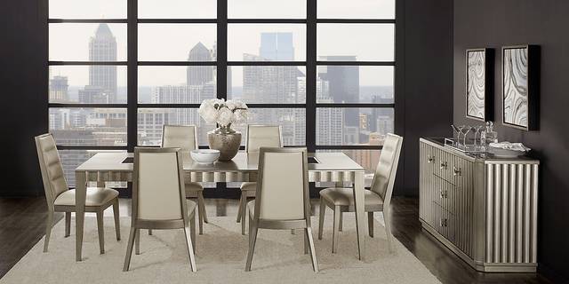Delanco Pewter 5 Pc Dining Room - Thumbnail - Image 2