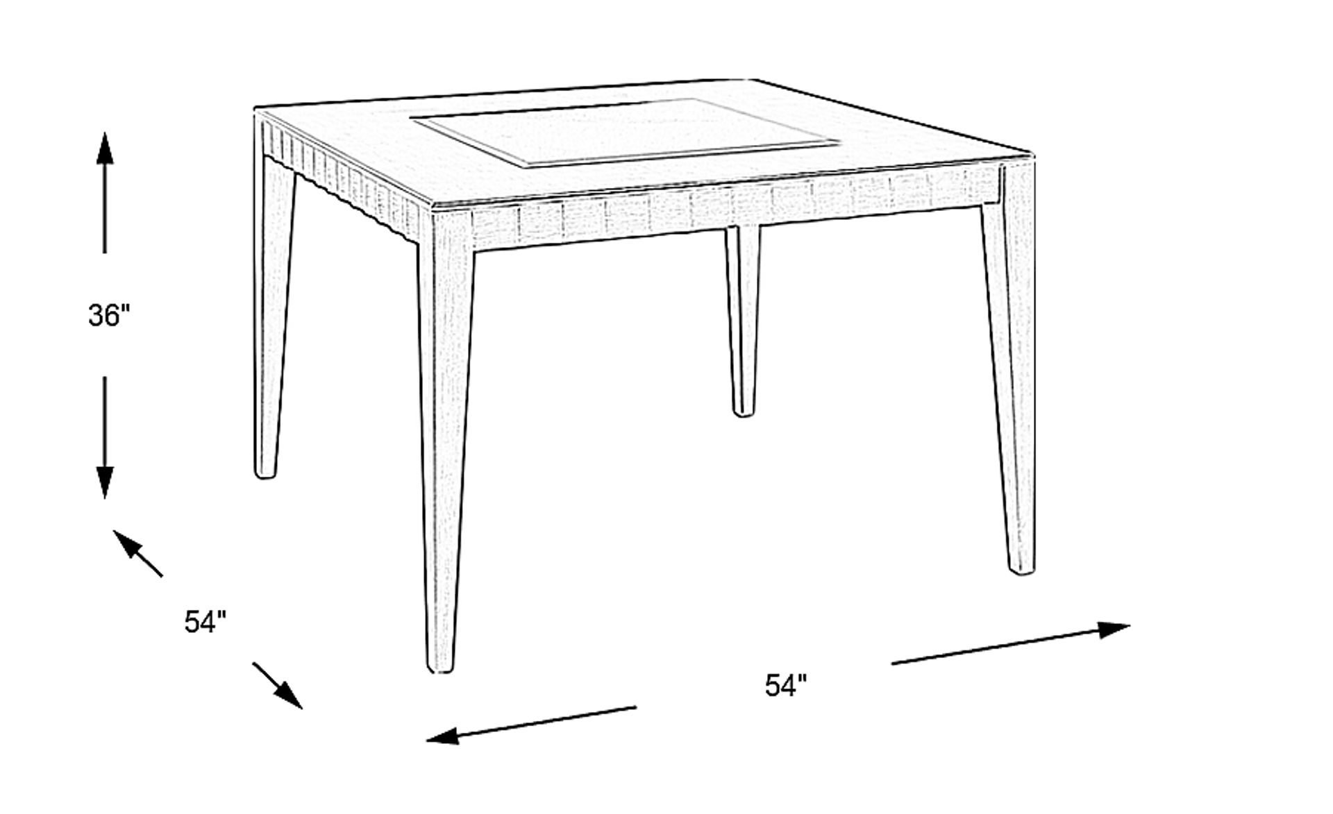 Dimension Image. Please refer to the Dimension Tab on this page for dimension details.