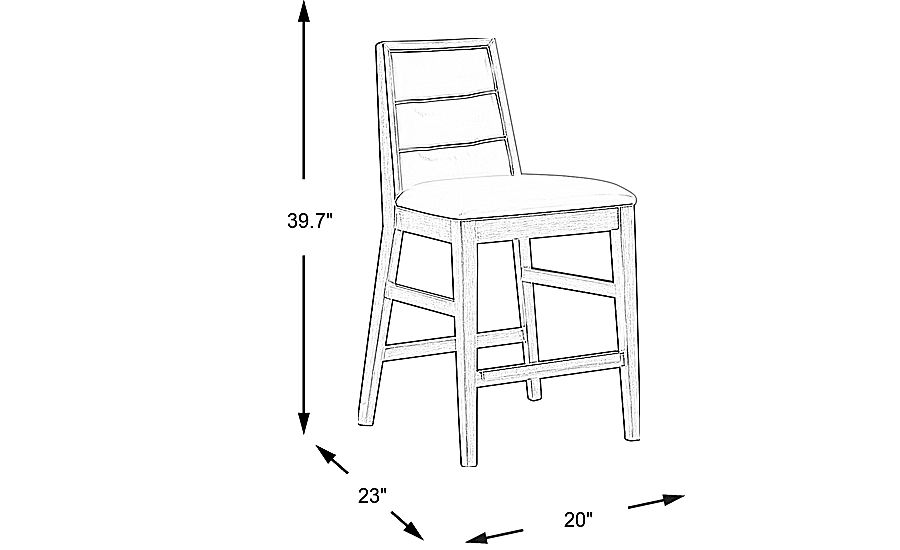 Sofia Vergara Delanco Pewter Counter Height Stool Rooms To Go