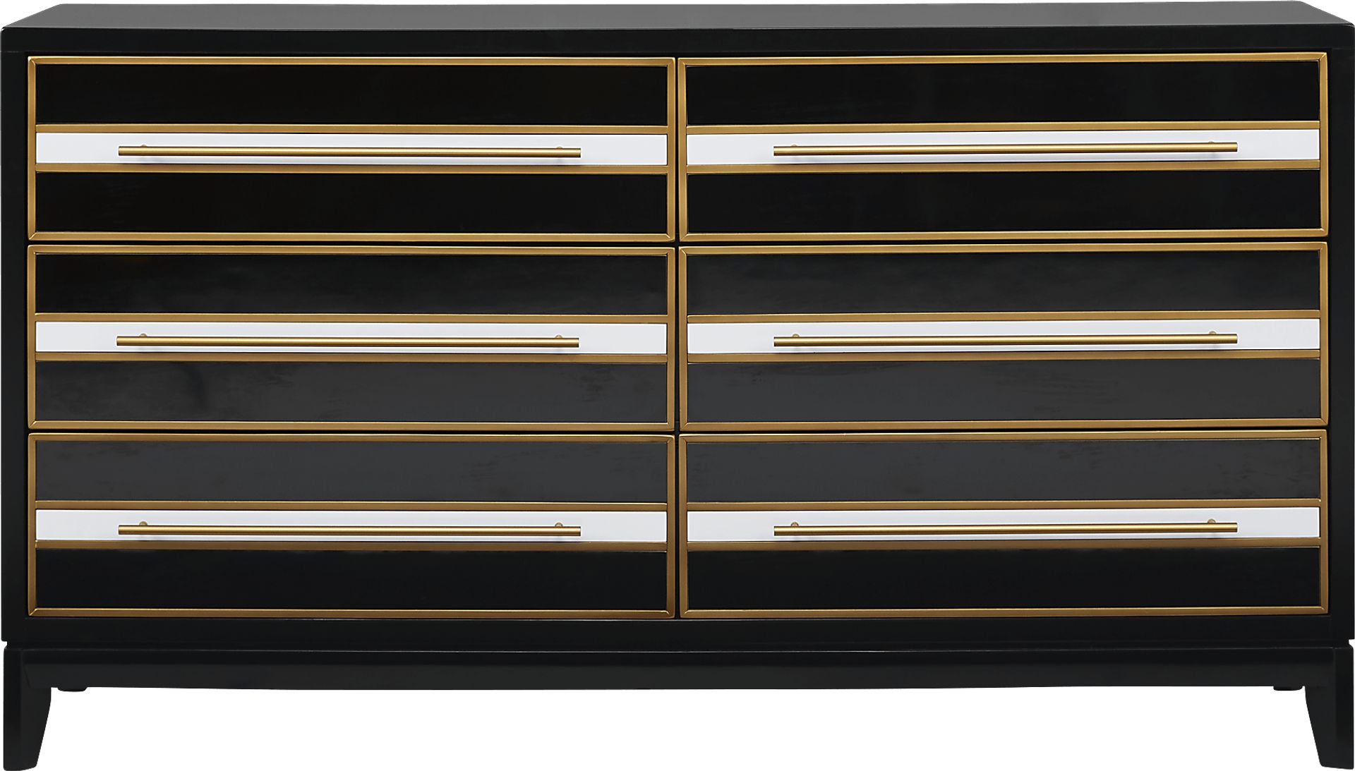 French Riviera Black 5 Pc Queen Panel Bedroom - Image 4